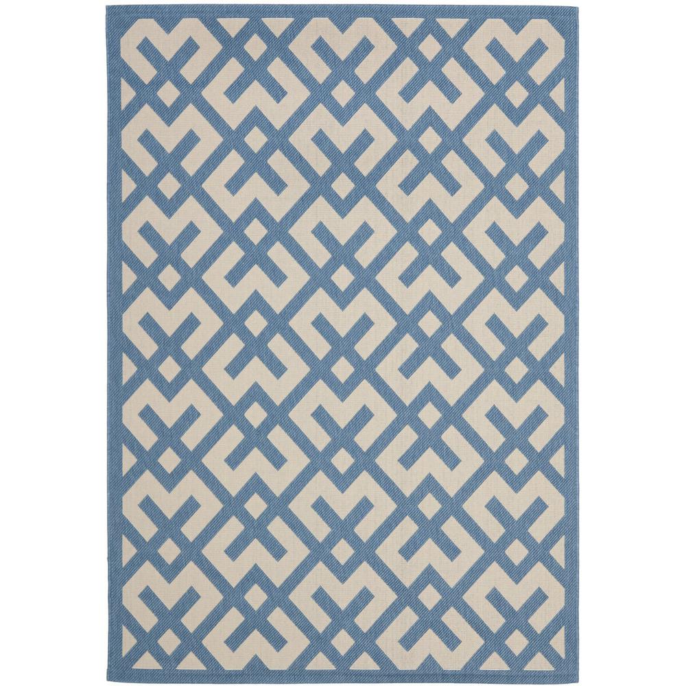 COURTYARD, BEIGE / BLUE, 4' X 5'-7", Area Rug, CY6915-243-4