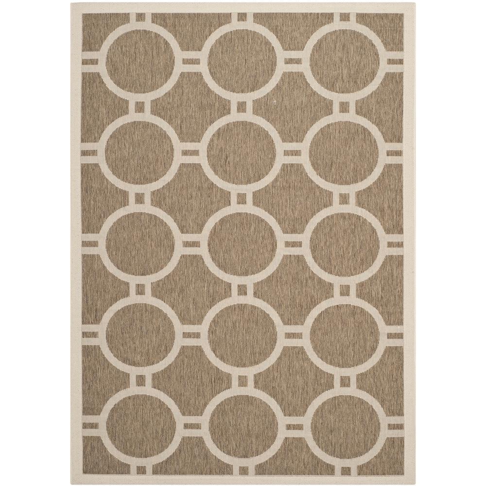 COURTYARD, BROWN / BONE, 5'-3" X 7'-7", Area Rug, CY6924-242-5