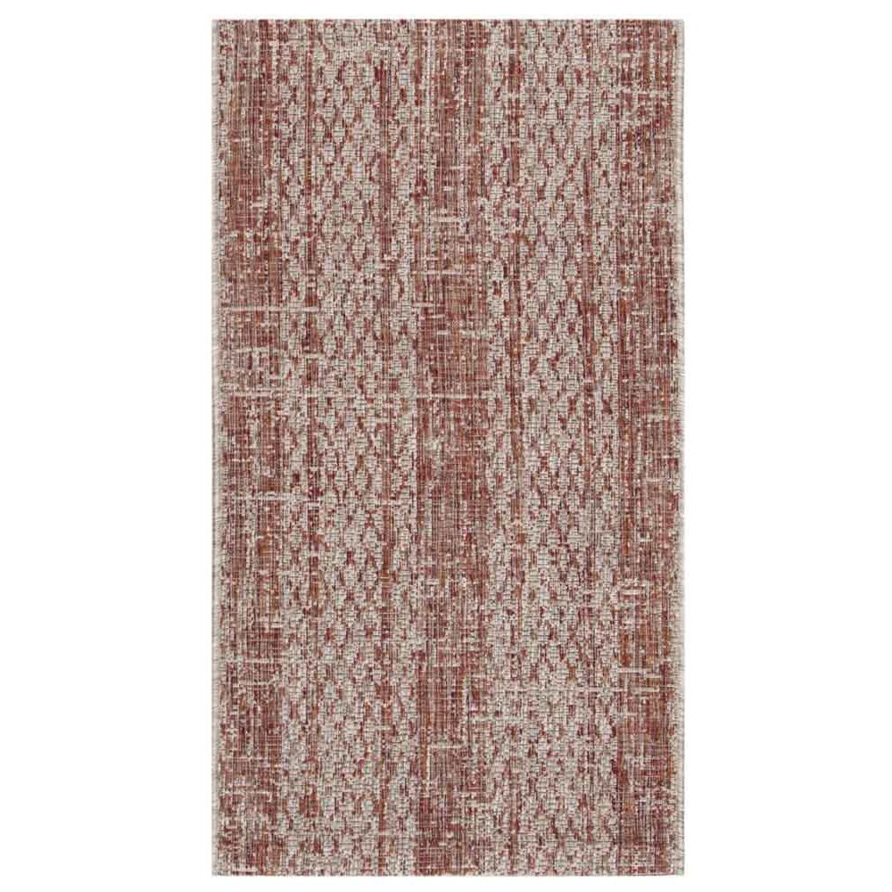 COURTYARD, LIGHT BEIGE / TERRACOTTA, 2' X 3'-7", Area Rug, CY8736-36512-2