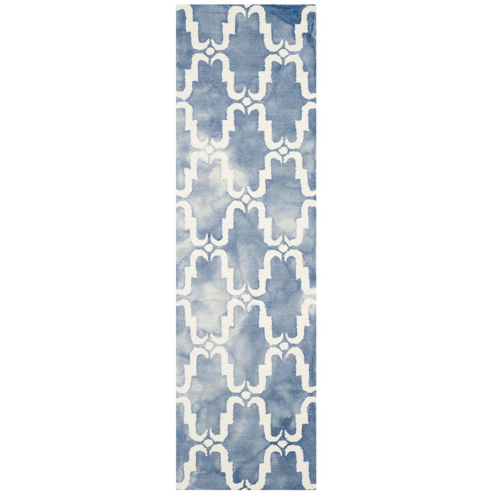 DIP DYE, BLUE / IVORY, 2'-3" X 8', Area Rug, DDY536K-28