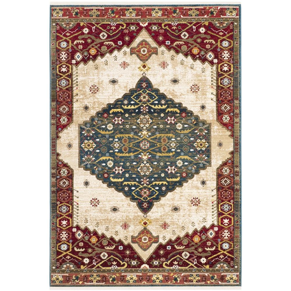 KASHAN, BLUE / RED, 3'-3" X 4'-10", Area Rug, KSN300A-3