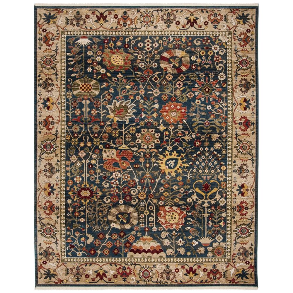 KASHAN, BLUE / TAN, 8' X 10', Area Rug