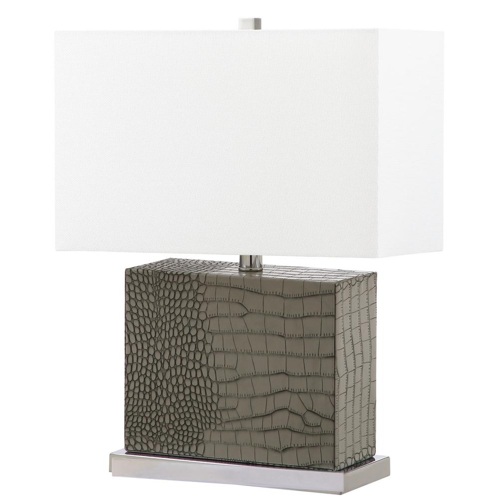 DELIA 20.5-INCH H FAUX ALLIGATOR TABLE LAMP, LIT4403A