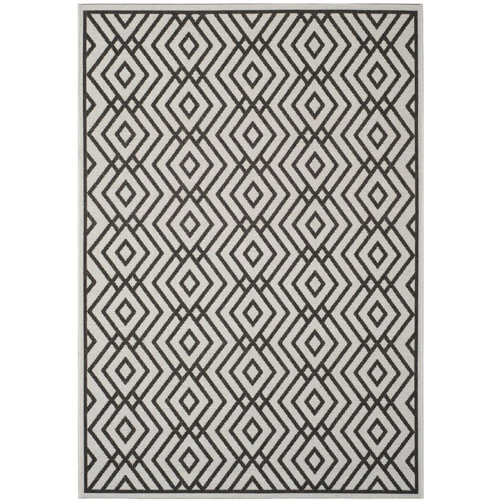 LINDEN 100, LIGHT GREY / CHARCOAL, 5'-1" X 7'-6", Area Rug, LND126A-5