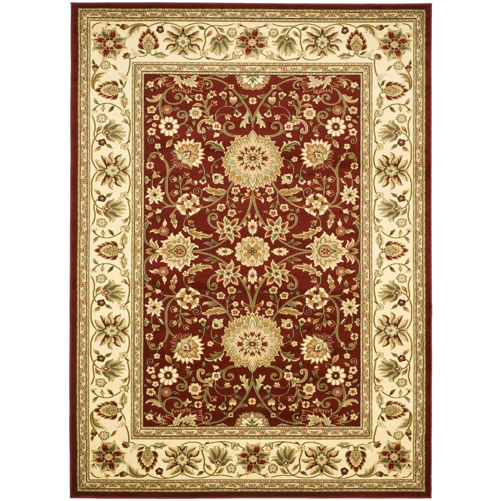 LYNDHURST, RED / IVORY, 8' X 11', Area Rug, LNH212F-8