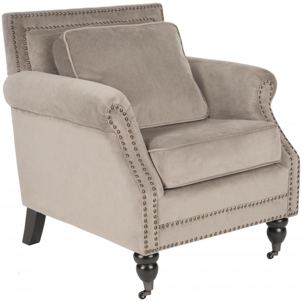 KARSEN CLUB CHAIR W/ SILVER NAIL HEADS, MCR4534B