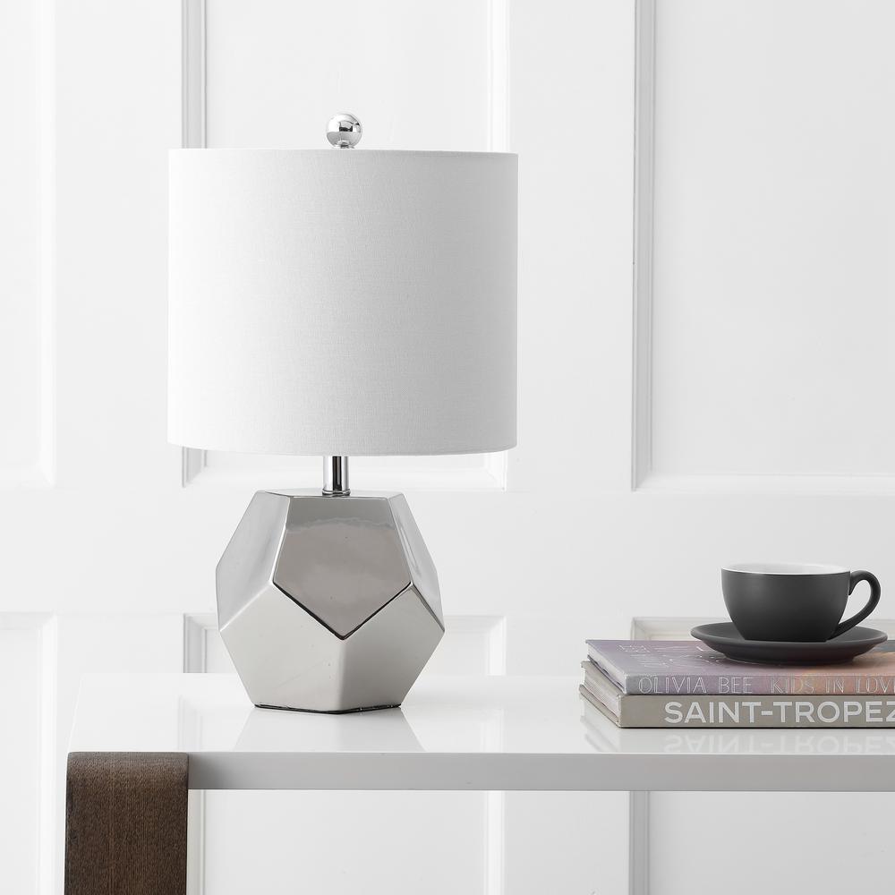 Hanton Table Lamp, Plated Silver
