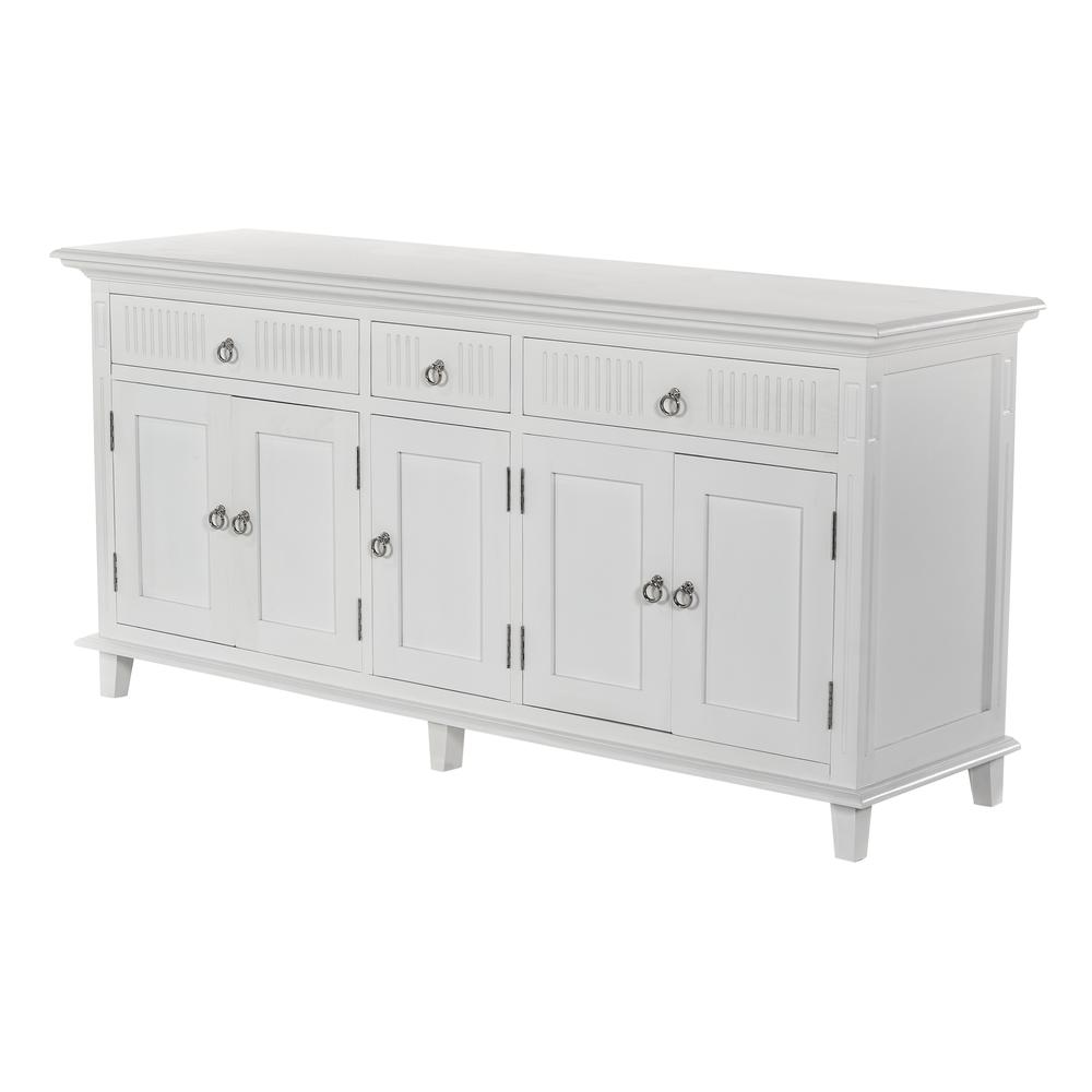 Elegant Grove White Buffet with 5 Doors, Belen Kox