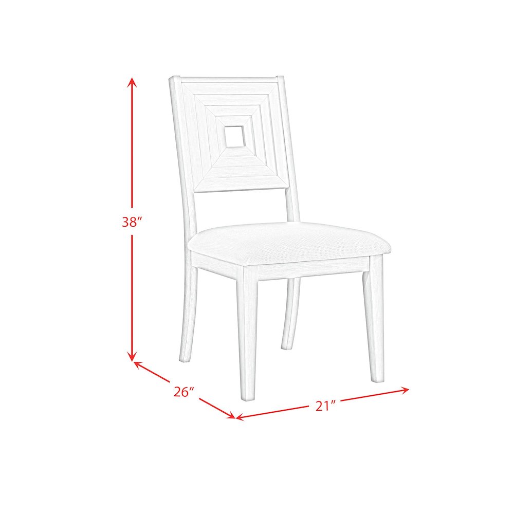 Rhiannon Dining Side Chair in Antique White (2 Per Carton)