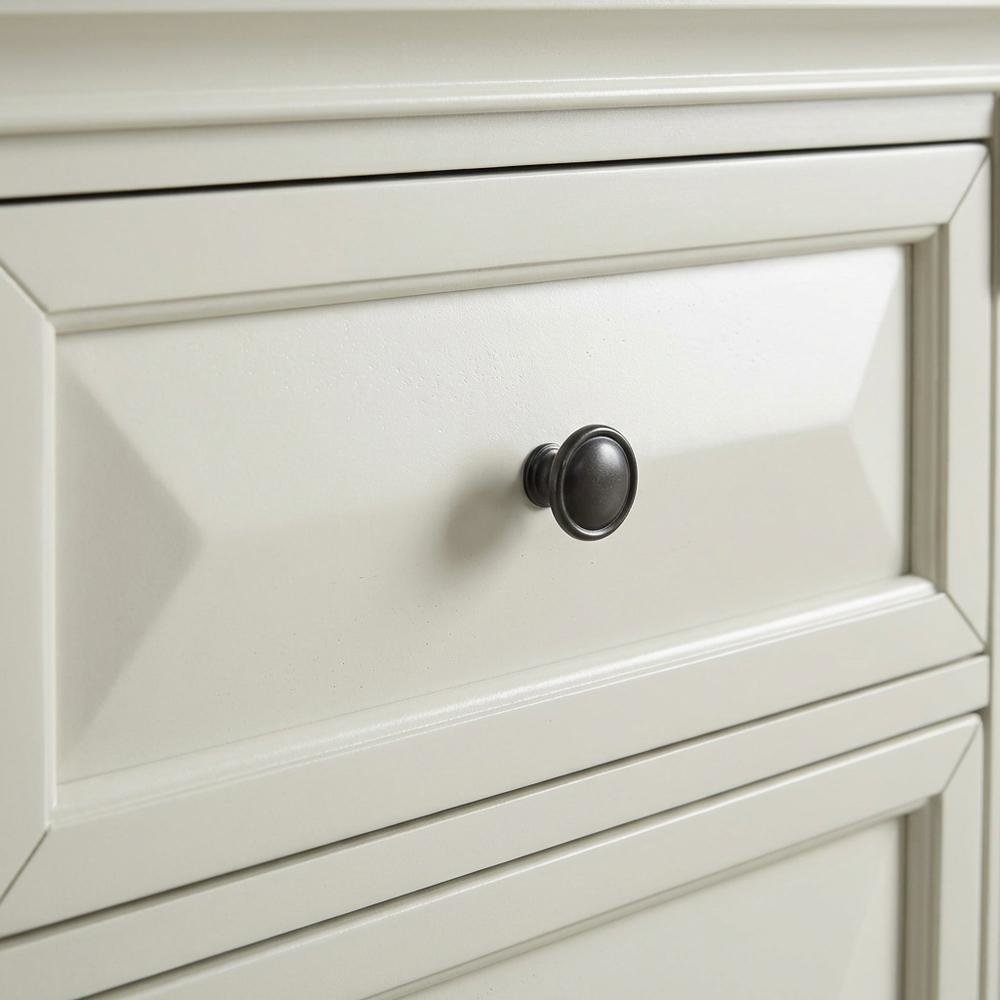 Antique White Nightstand with Usb Port and Spacious Storage