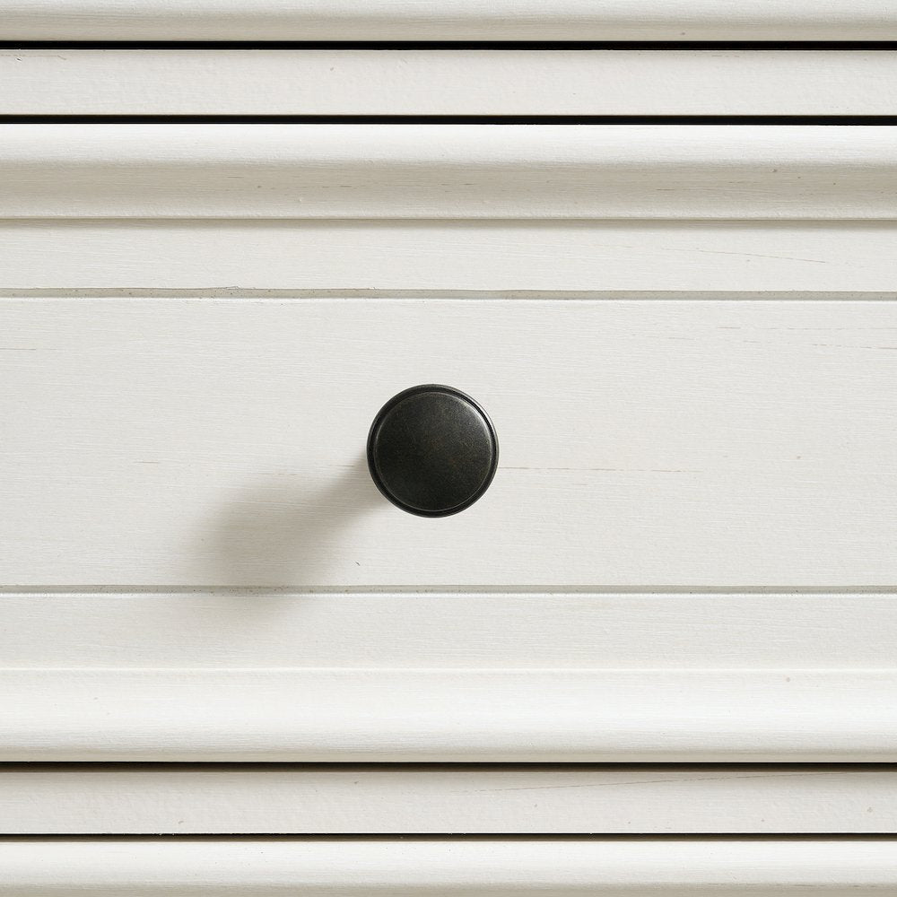 Ulysses Youth Dresser and Mirror Set in Brown and White
