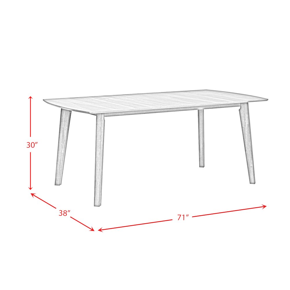 Veronica Rectangular Dining Table in Walnut