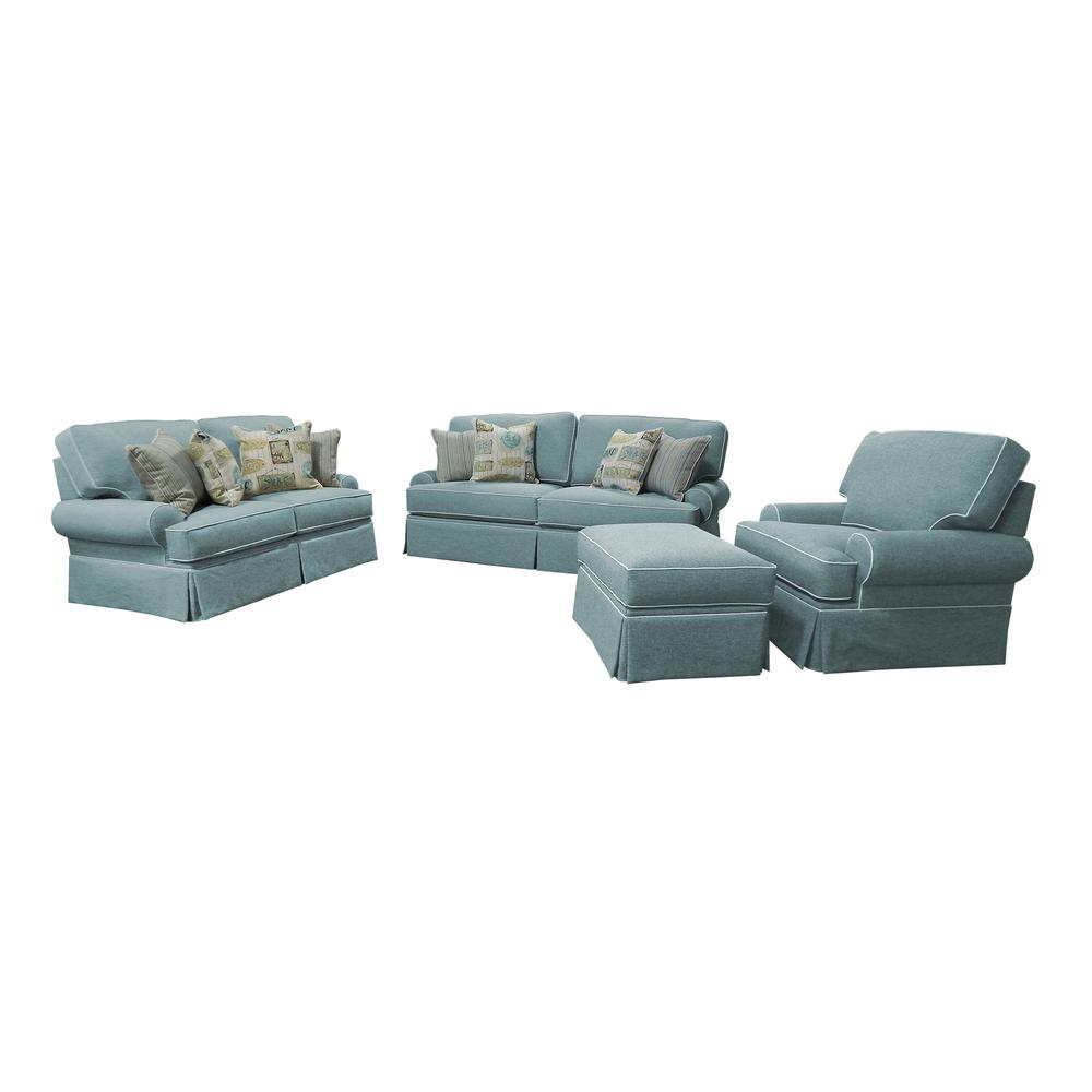 American Furniture Classics Loveseat with Four Accent Pillows