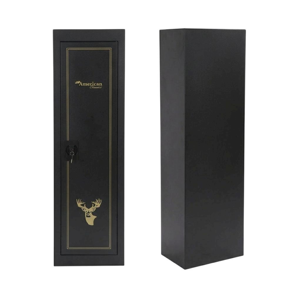Metal security cabinet in black with durable build and enhanced safety features