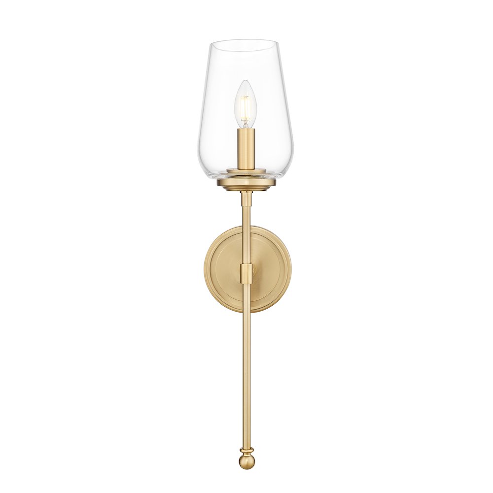 Z-Lite 1 Light Wall Sconce, Modern Gold