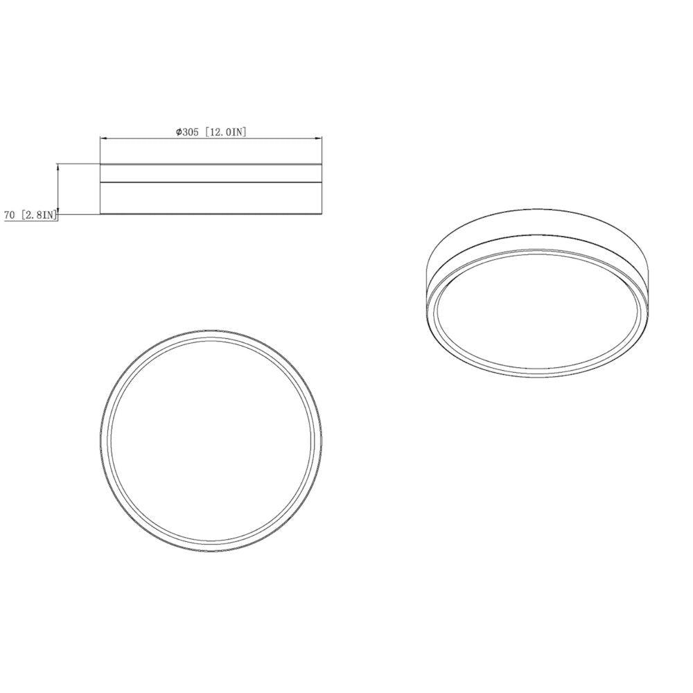 Z-Lite 1 Light Flush Mount