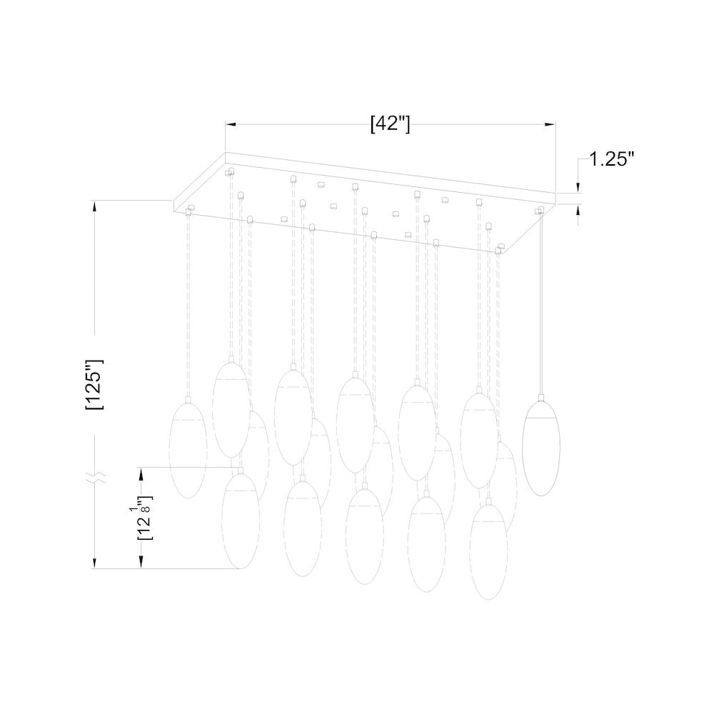 Z-Lite 17 Light Linear Chandelier