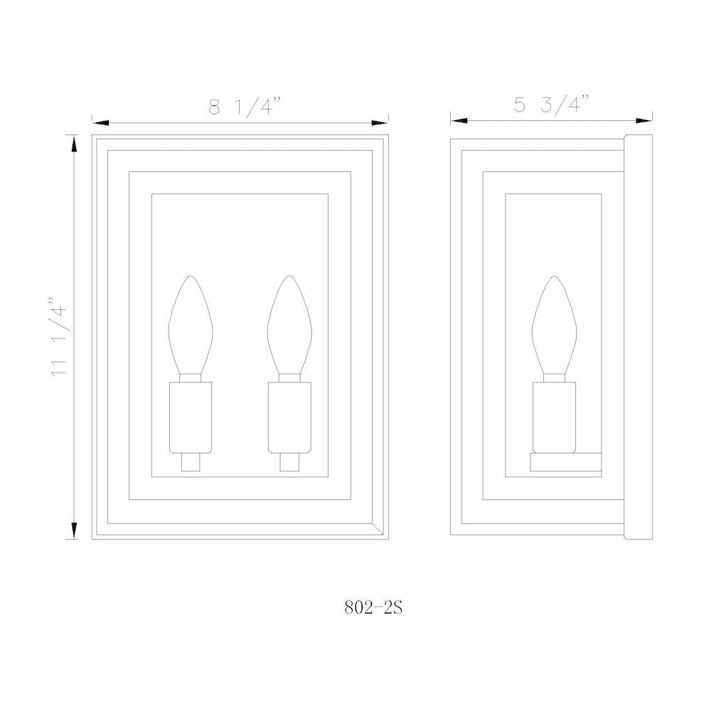 Z-Lite 2 Light Wall Sconce