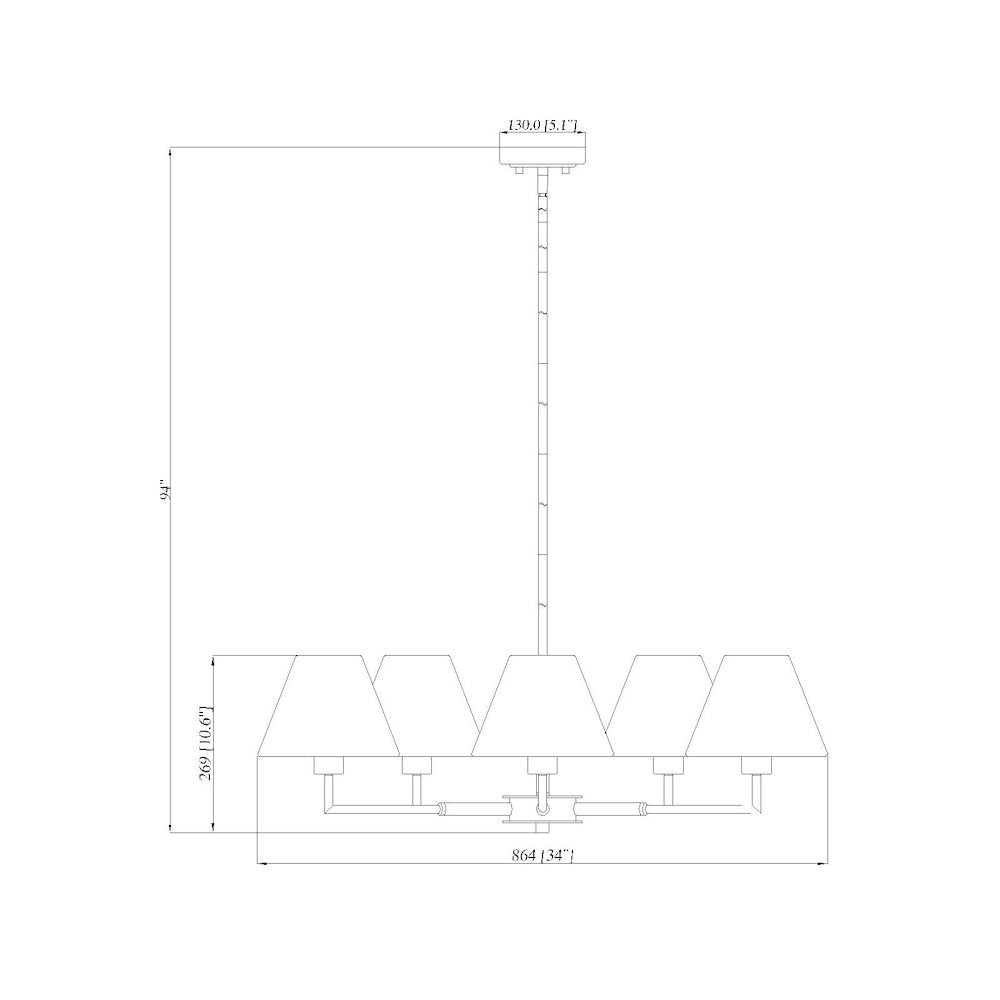 Z-Lite 5 Light Chandelier