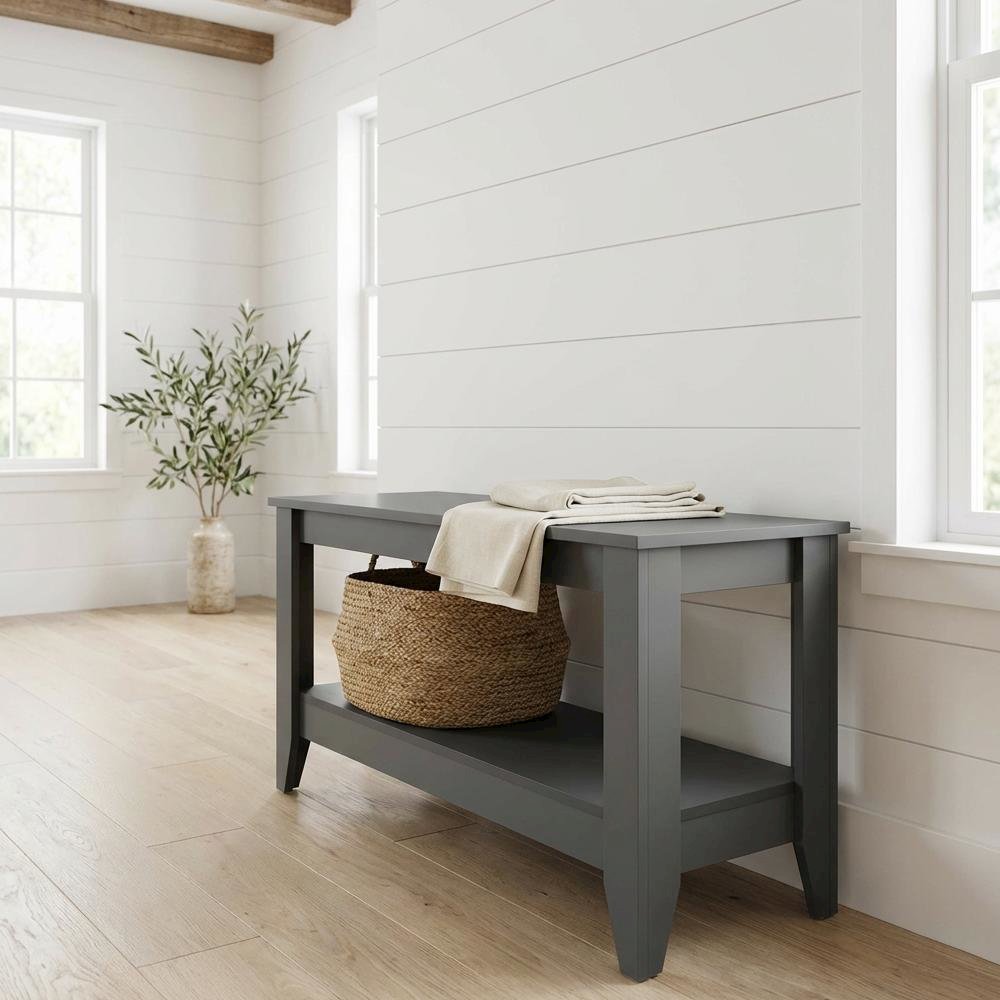 Grey MDF Coffee Table Modern Style with Sturdy Frame and Easy Care