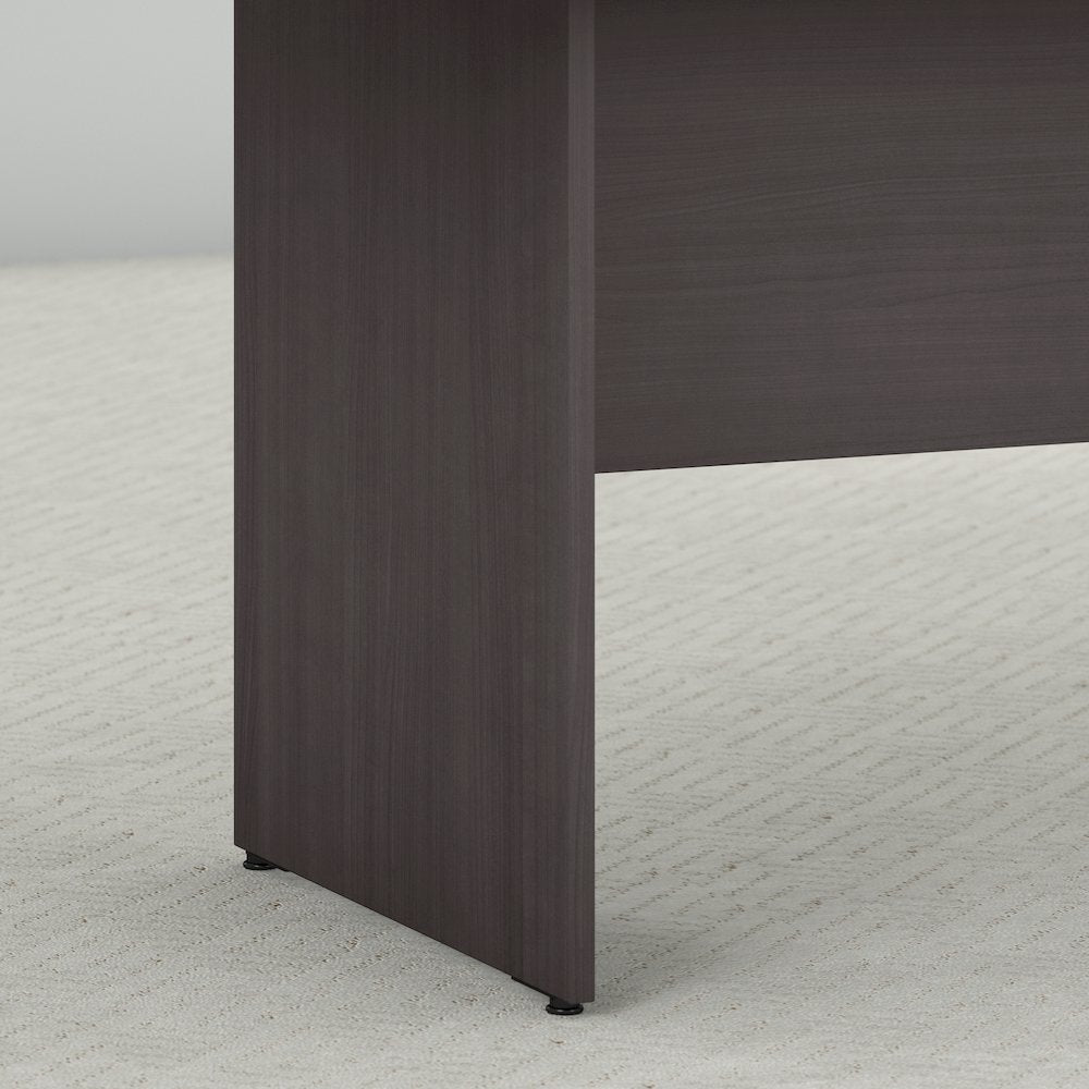 96W x 42D Boat Shaped Conference Table with Wood Base