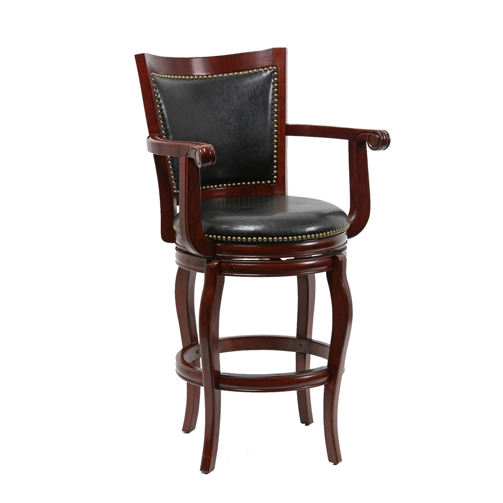 29" Jones Memory Swivel Stool, Cherry