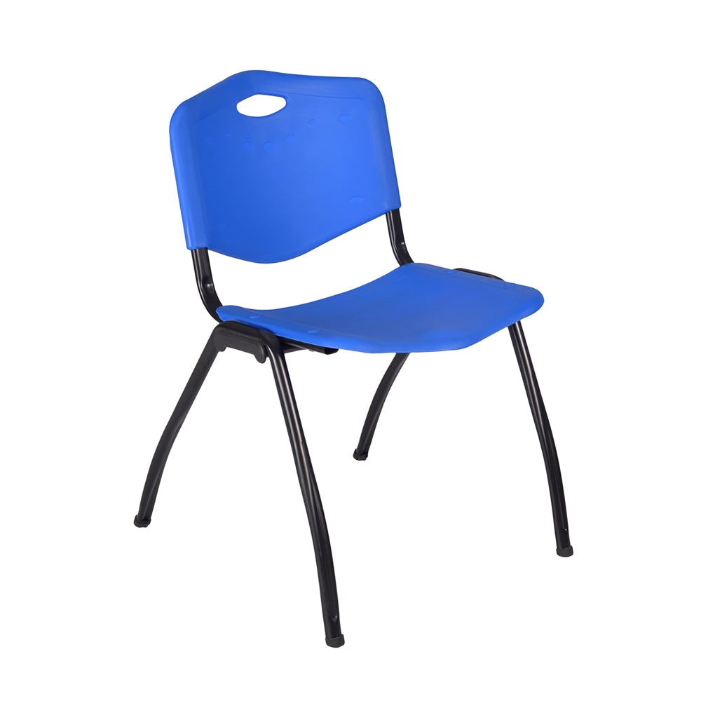 'M' Stack Chair (8 pack)- Blue