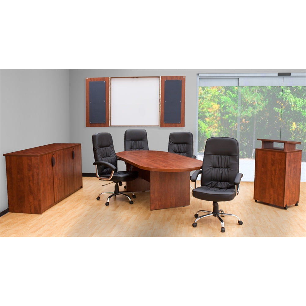 Legacy 95" Racetrack Conference Table with Power Data Grommet- Cherry
