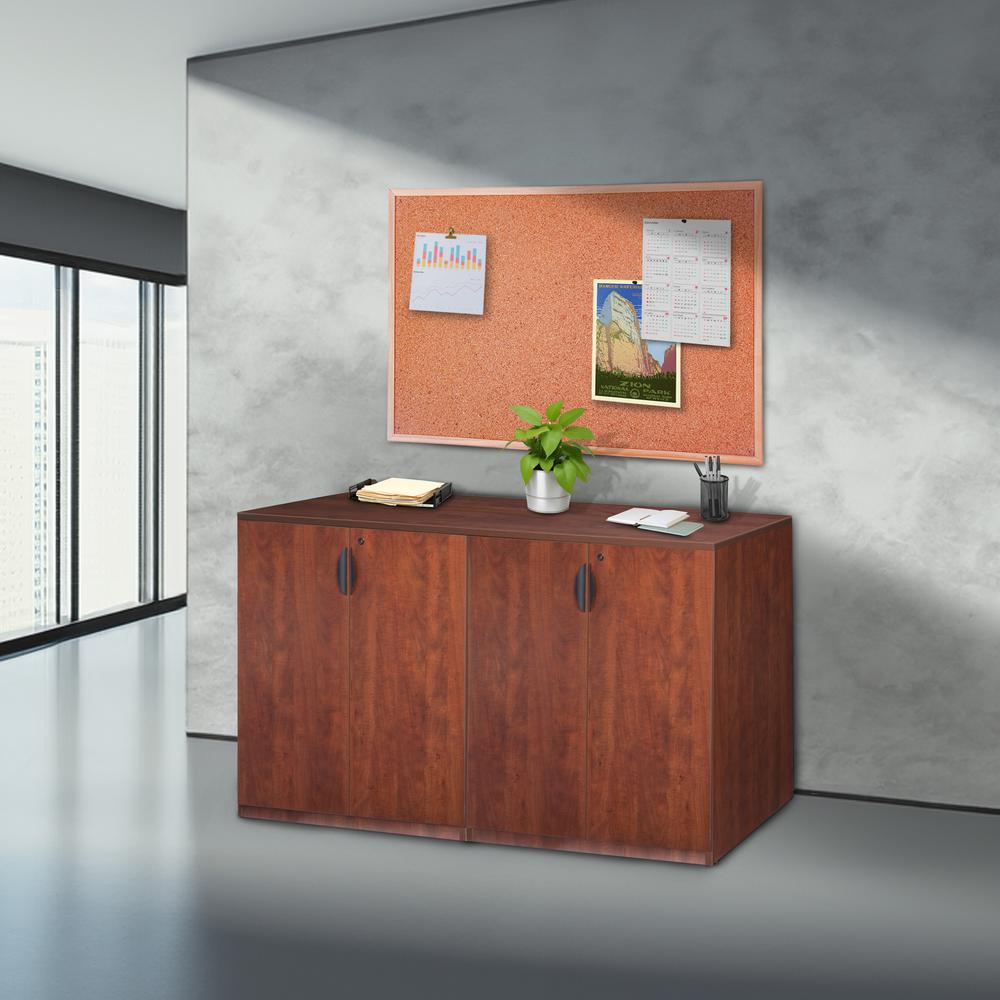 Legacy Stand Up Side to Side Storage Cabinet/ Storage Cabinet- Cherry