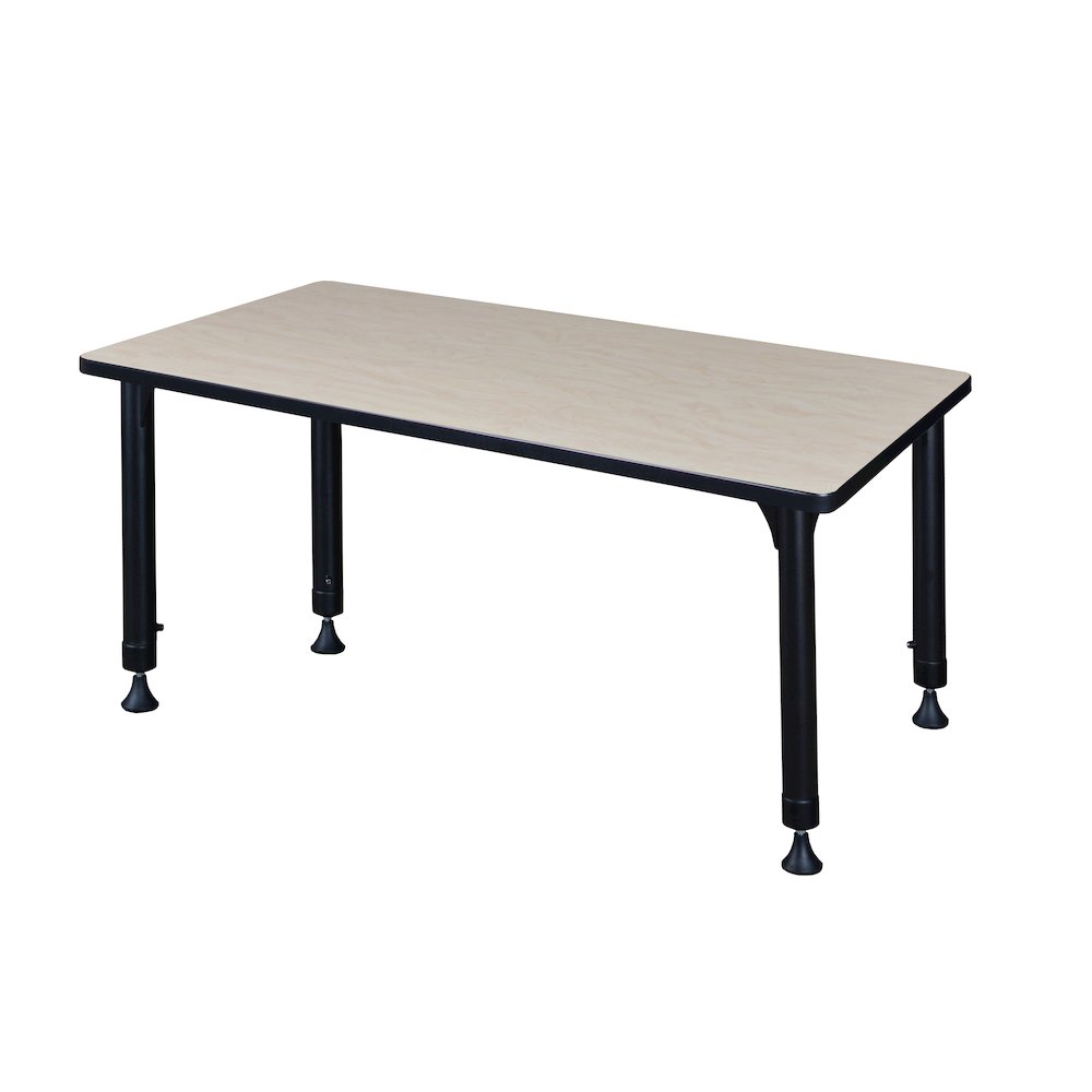 Kee 42" x 24" Height Adjustable Classroom Table - Maple