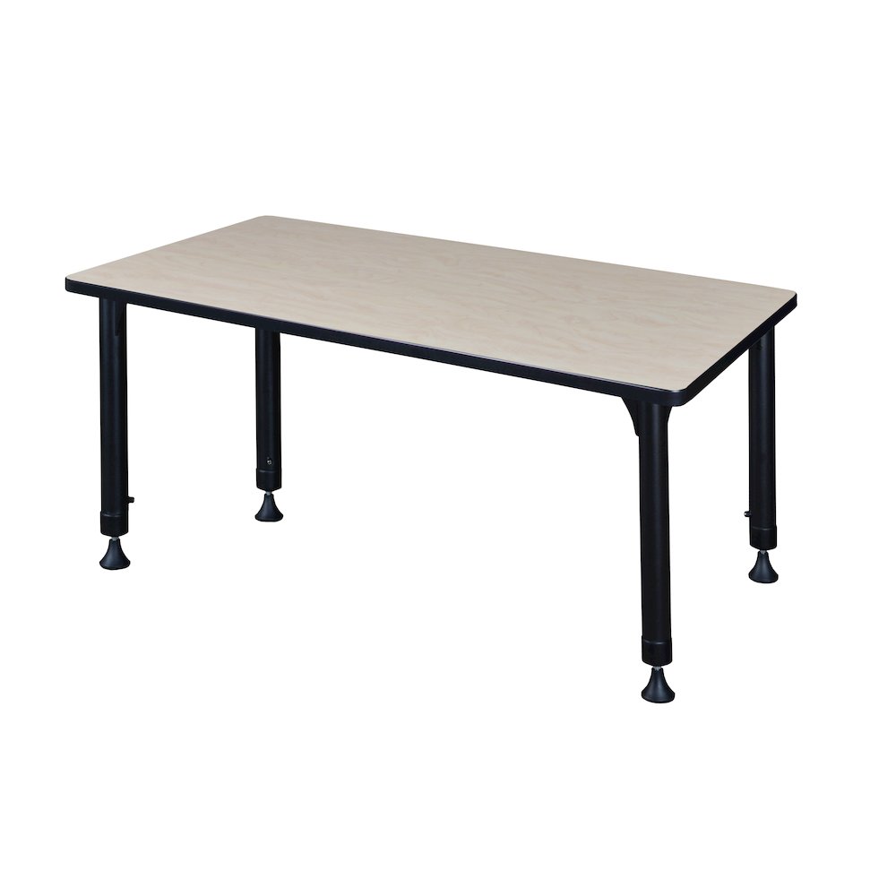 Kee 42" x 30" Height Adjustable Classroom Table - Maple