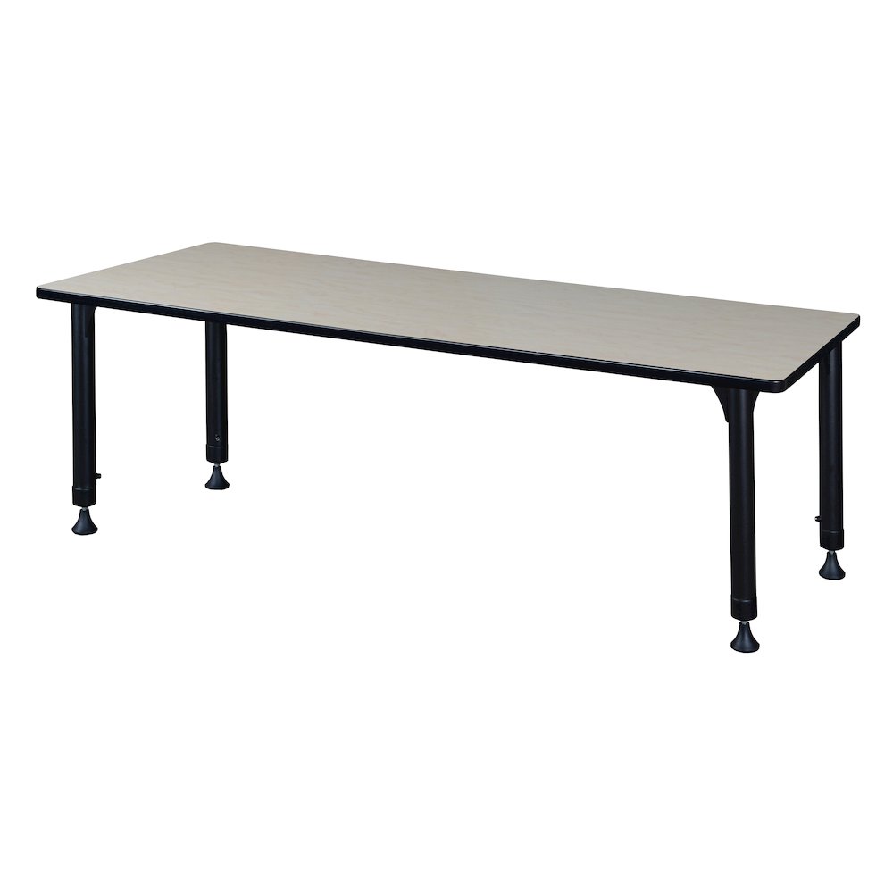 Kee 60" x 30" Height Adjustable Classroom Table - Maple