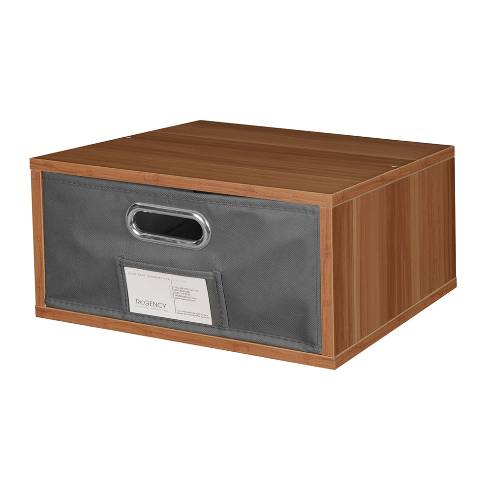 Cubo Half Size Stackable Storage Cube- Warm Cherry