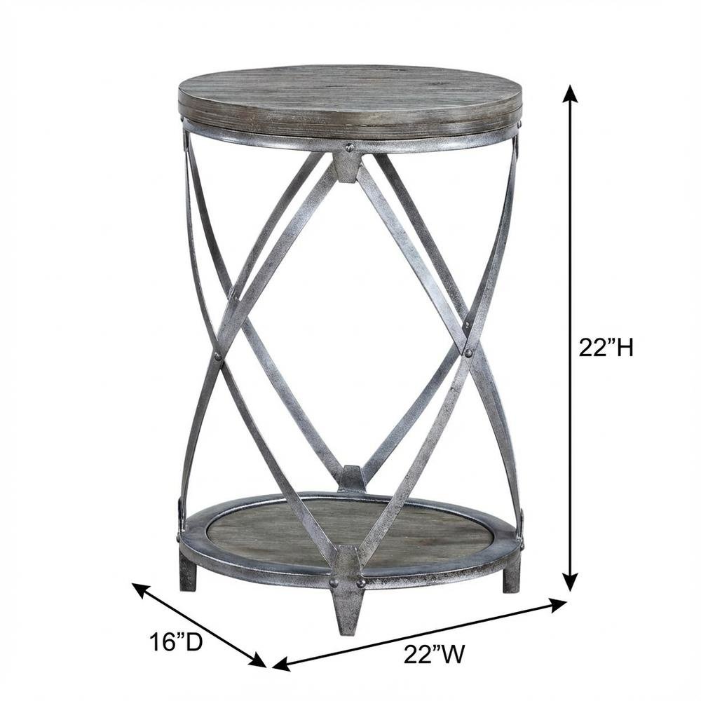 White and Light Purple Nightstand with Shabby Chic Style and Spacious Design