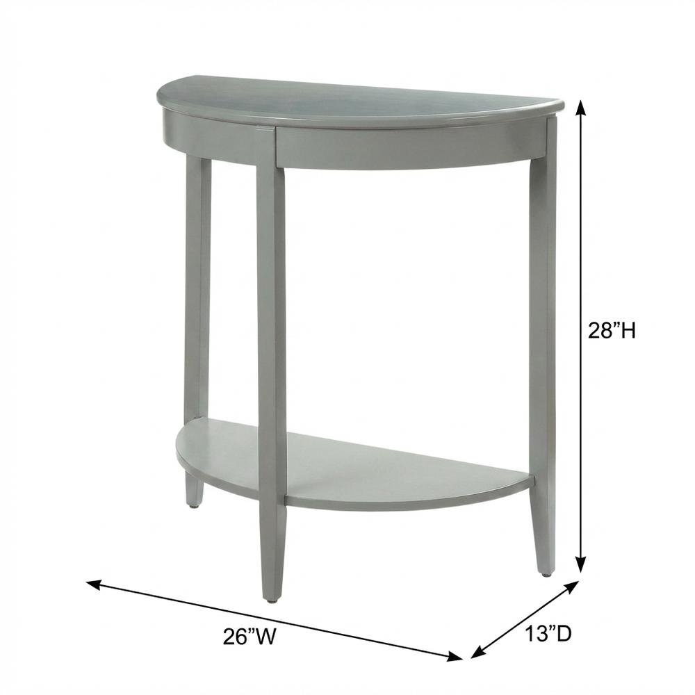Gray Console Table with Modern Design and Sturdy Frame