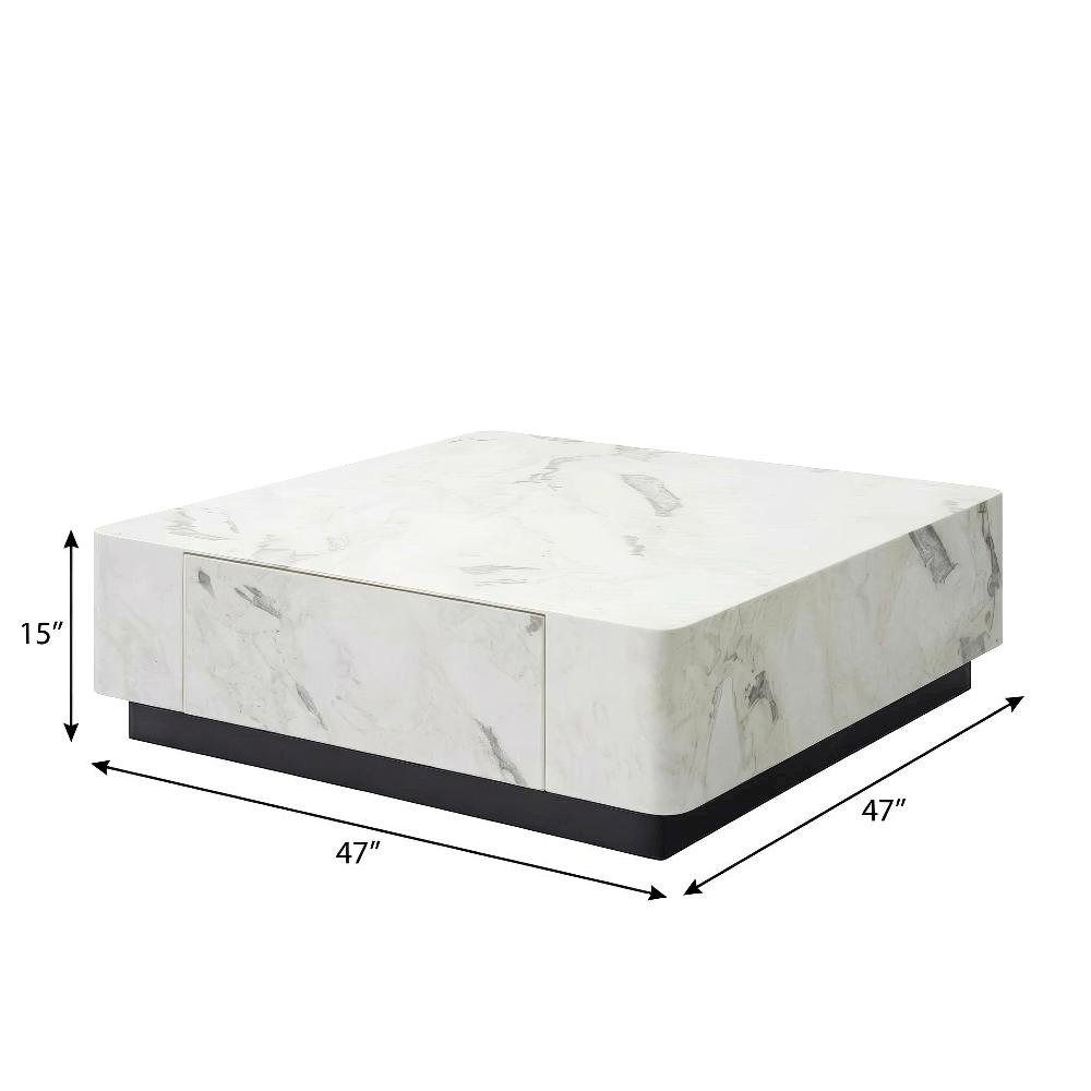 Engineered Stone Coffee Table with Durable Finish and Modern Design