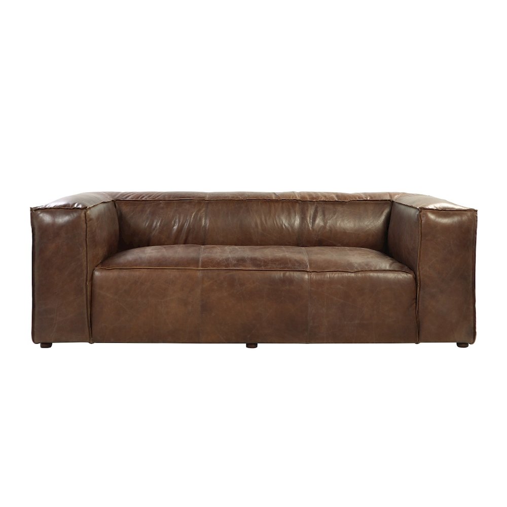 Brancaster Sofa Retro Brown Top Grain Leather