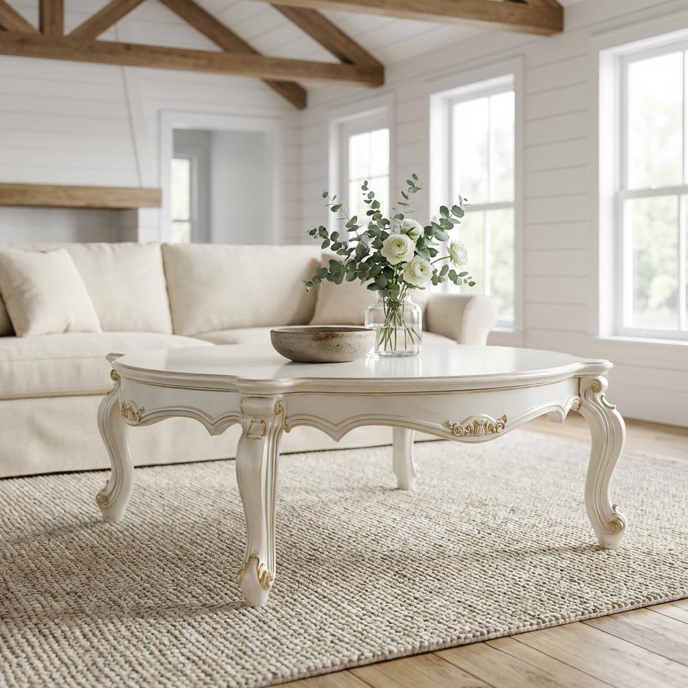Antique Pearl Coffee Table with Classic Design and Durable Construction