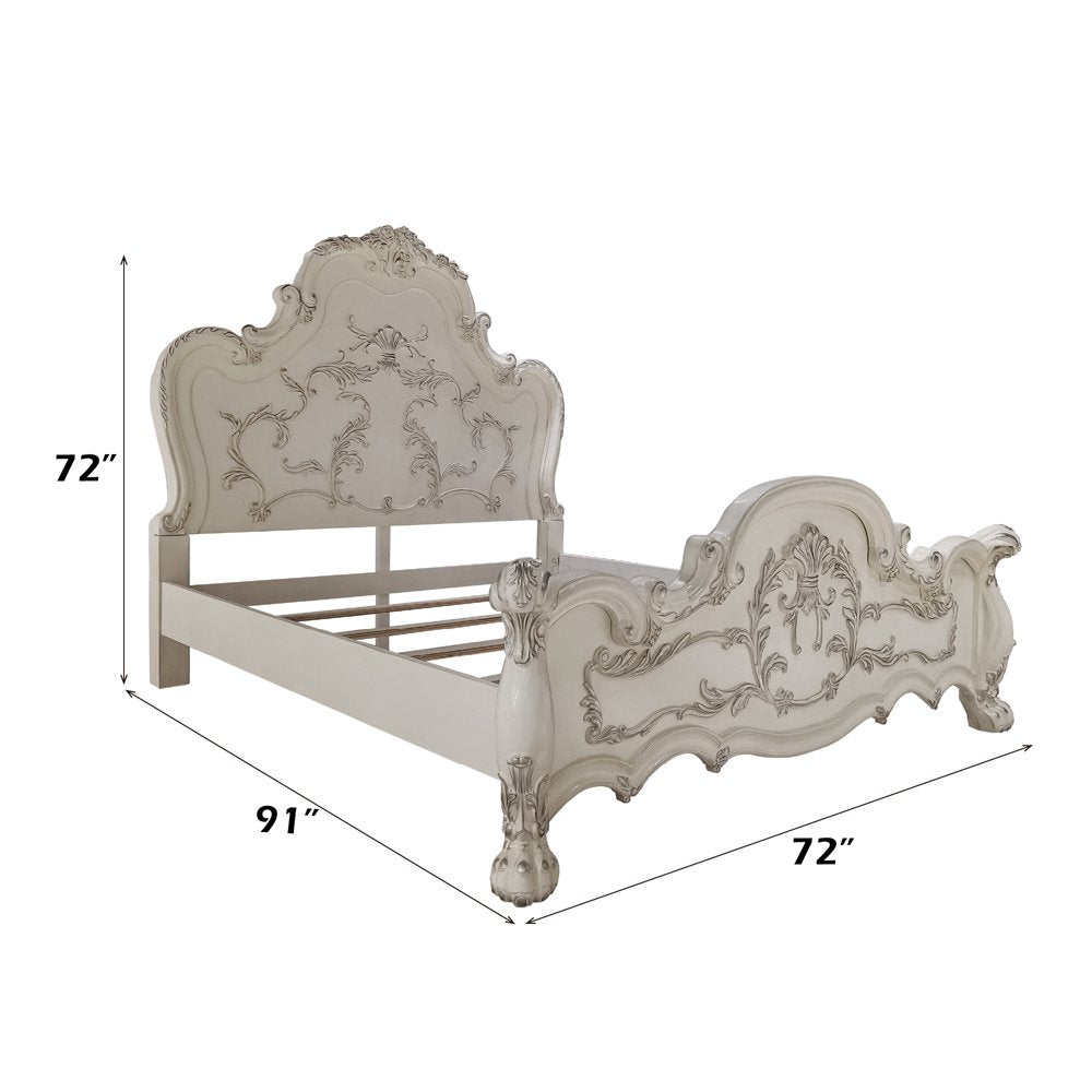 Dresden Queen Bed Bone White