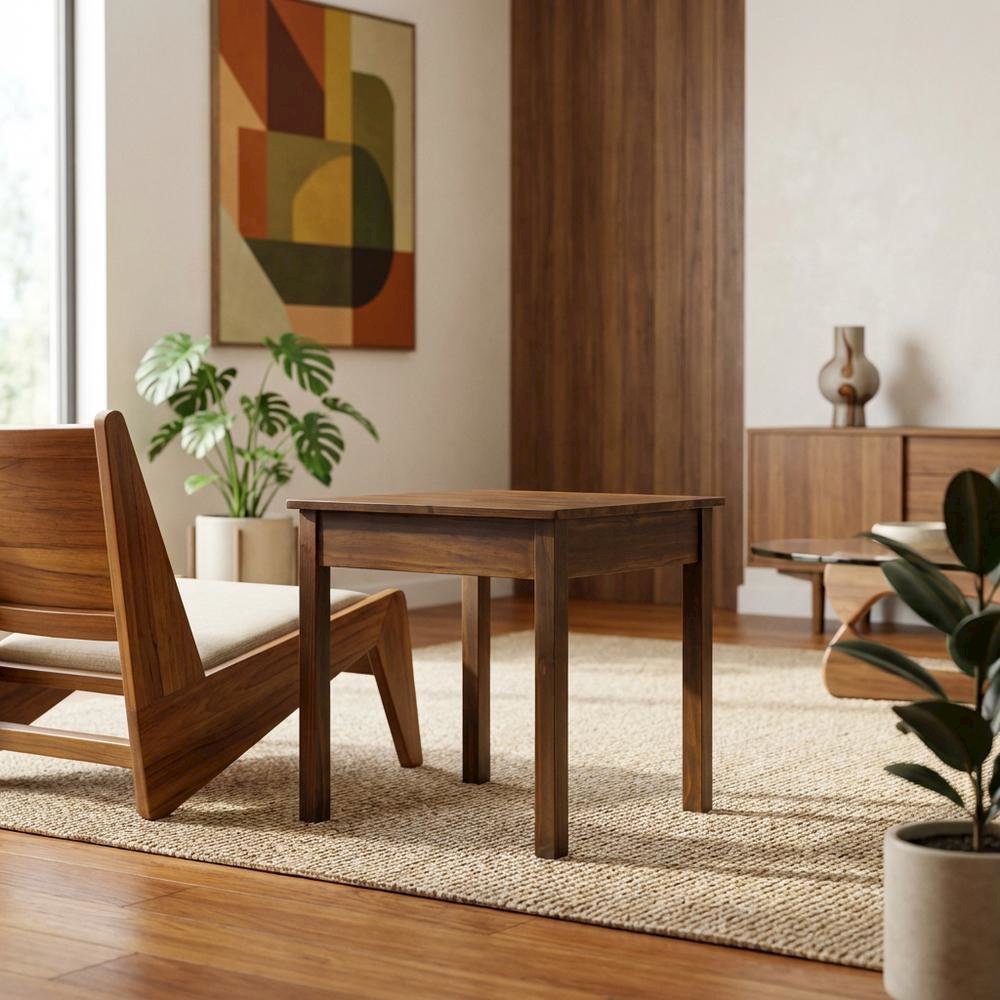 End Table with Concealed Drawer in Stylish Finish for Modern Living