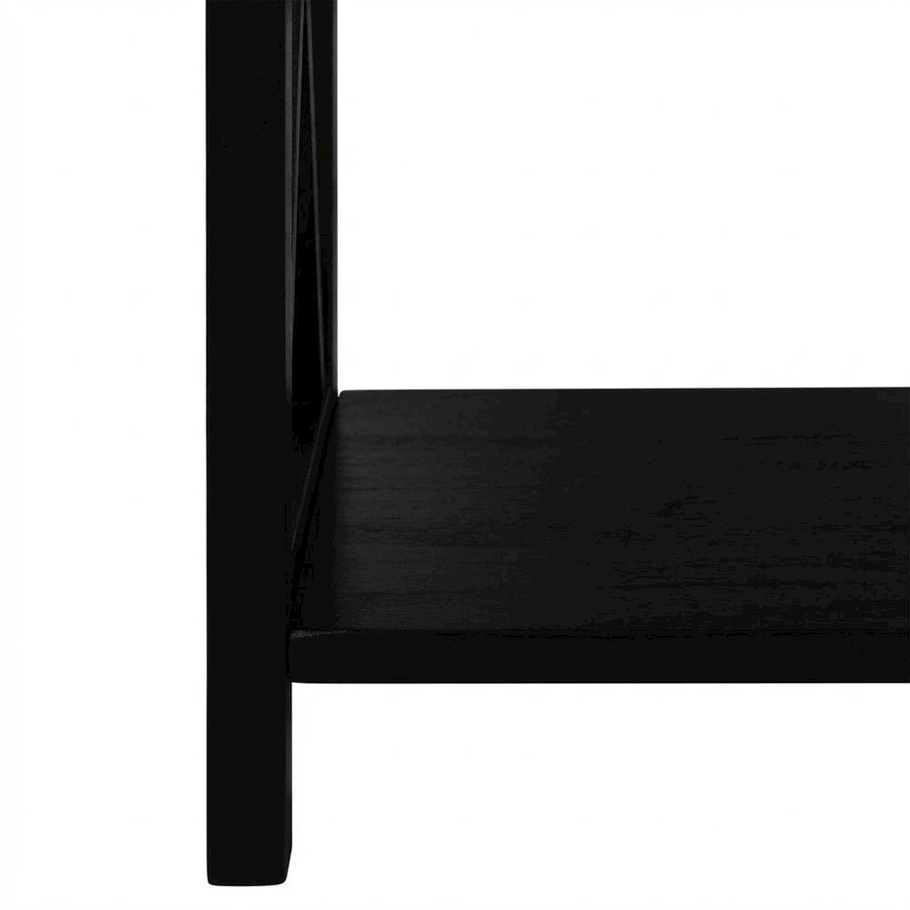 Simple Wooden Bookcase in Finish with Adjustable Shelves