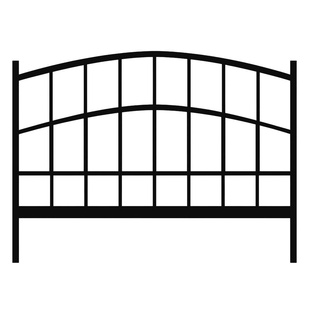Black Queen Headboard and Footboard with Classic Design and Durable Finish