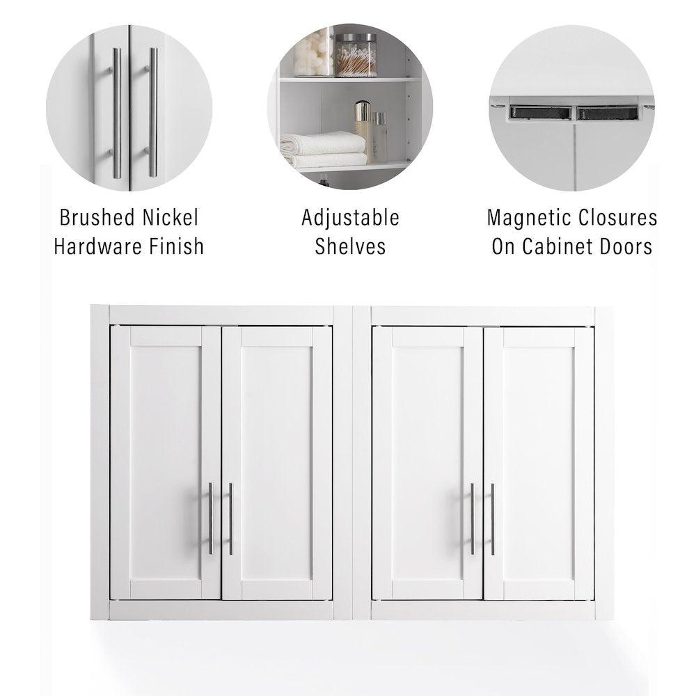 Savannah 2Pc Wall Kitchen Storage Cabinet - 2 Wall Cabinets