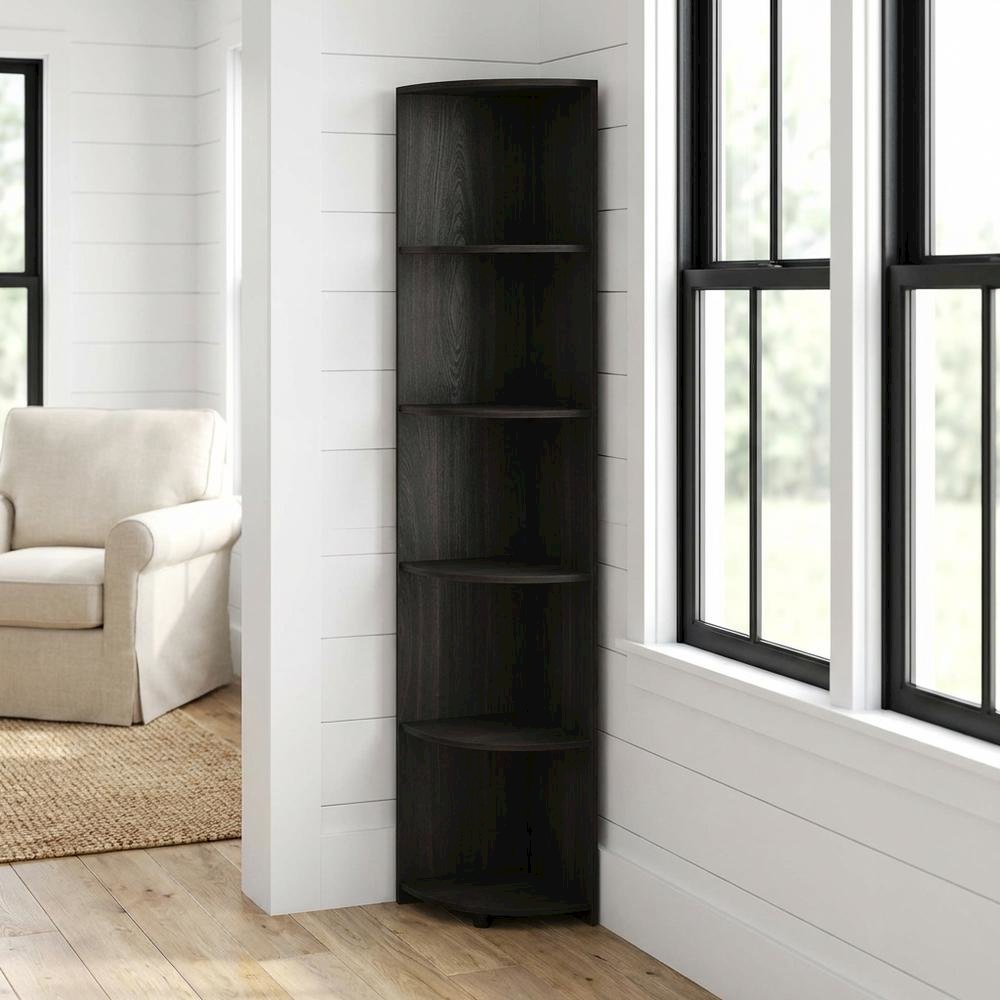 Wooden bookcase with sleek design for home or office storage