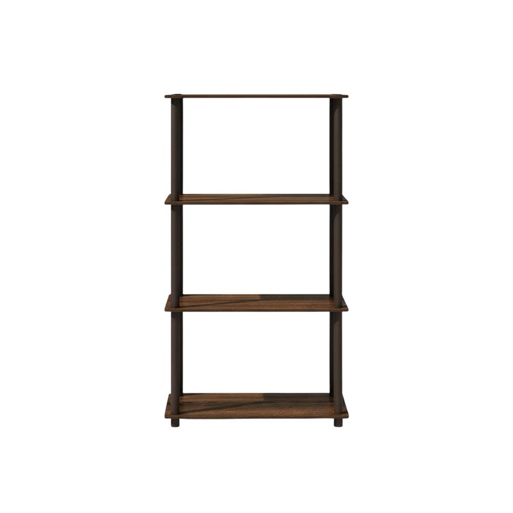 Wooden bookcase with versatile storage for home or office use