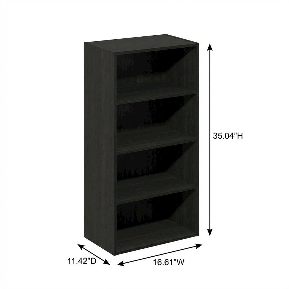 Wooden bookcase with sleek design for organized storage