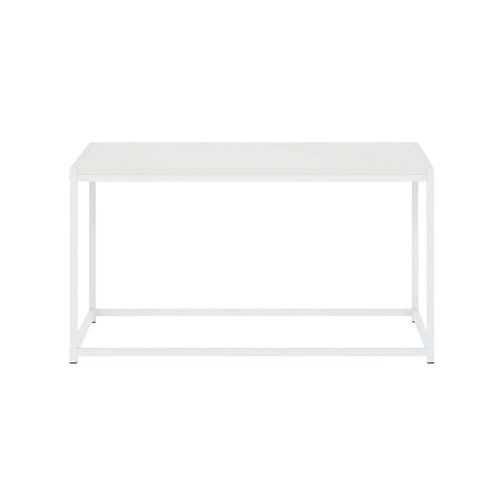 White Coffee Table With Sleek Modern Design For Living Room