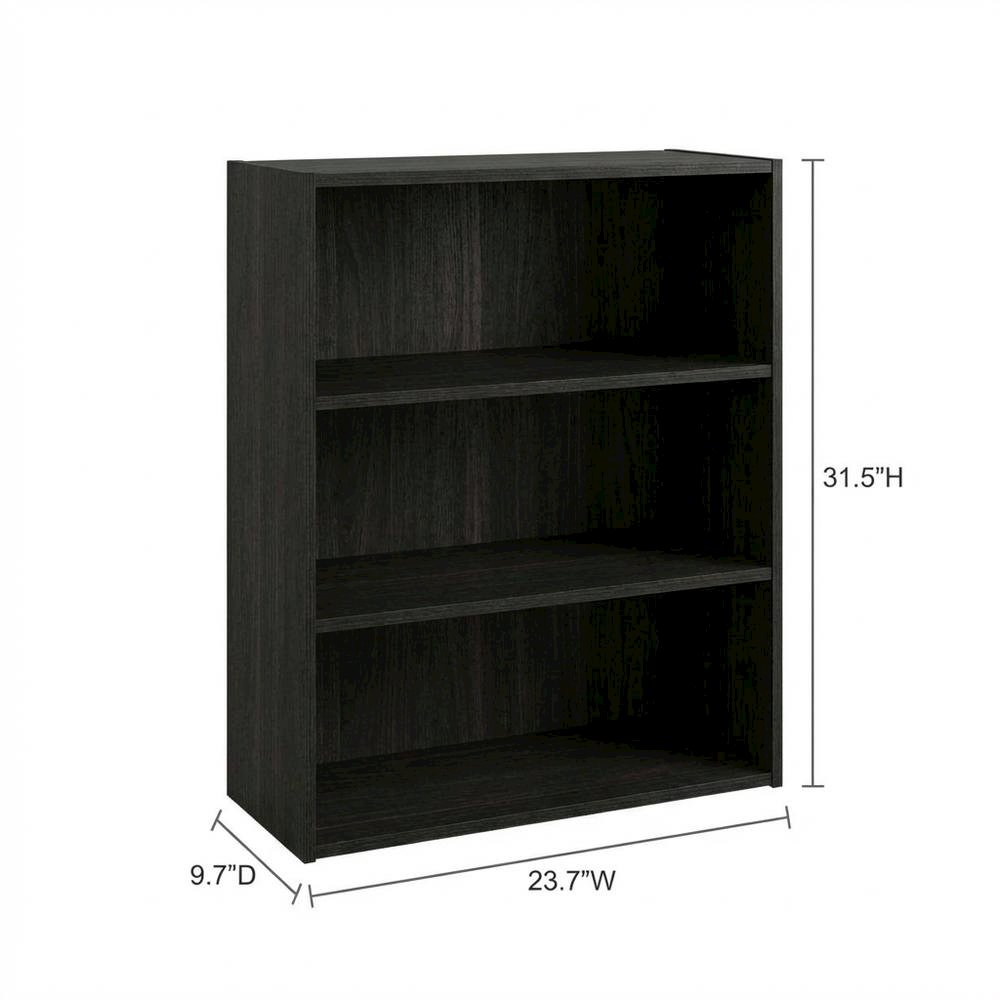 Wooden bookcase with a sleek design, durable construction, and open shelving