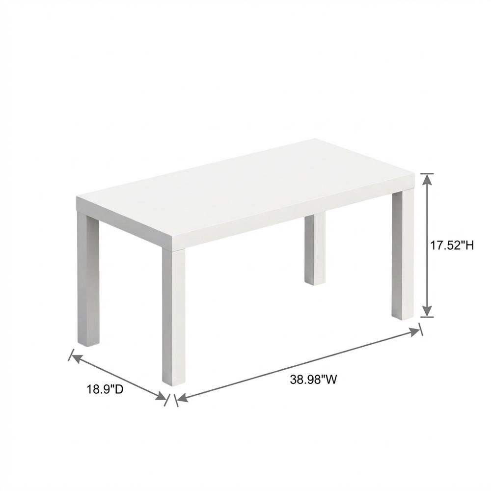 White modern TV stand with sleek design and ample storage space