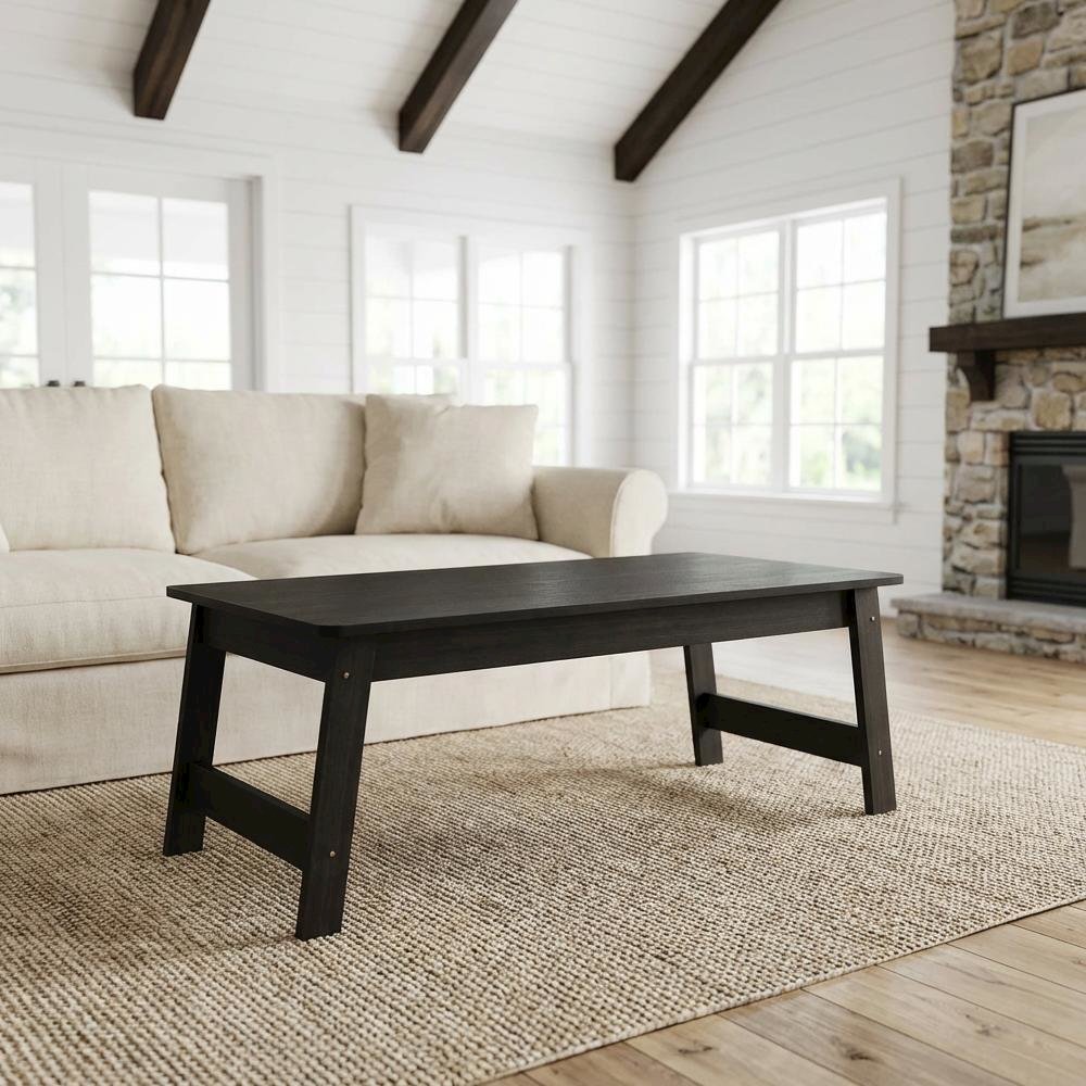 Espresso Coffee Table with Simple Design and Lightweight Construction 18040EX